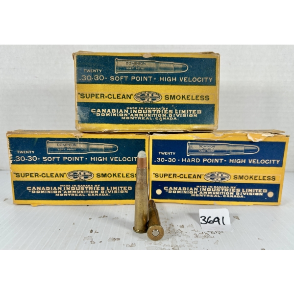 AMMO: 59X CIL .30-30 WIN - 170 GR SP & FMJ