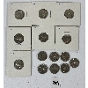 Image 2 : LOT OF 14 - CDN 5 CENT PCS - INCL 1961 & 1962