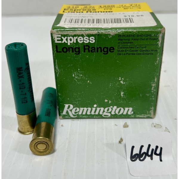 AMMO: 25X REMINGTON .410 GA 2-1/2 IN - #7.5