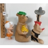 Image 7 : LOT OF 4 - KNICKERBOCKER FLINTSTONES PEBBLES DOLL, BAMM-BAMM, YOGI BEAR & MCGRAW SQUEAK TOYS