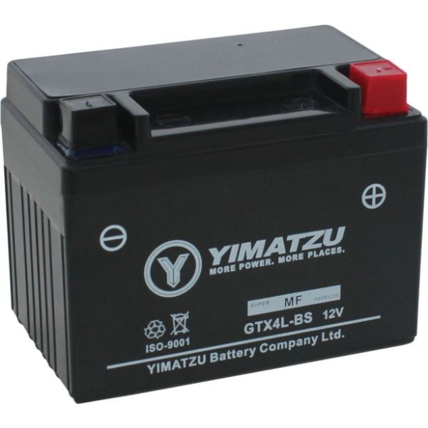 YIMATZU POWER SPORT GTX4L-FA 12V BATTERY