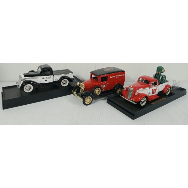 LOT OF 4 - LIBERTY CLASSICS MODELS - '36 FARGO PICK UP, ETC - OLD AUTOS & CANADIAN TIRE