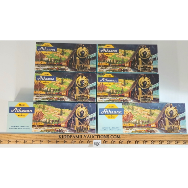 LOT OF 6 - ATHEARN TRAINS IN MINIATURE HO SCALE KITS - CP & CN
