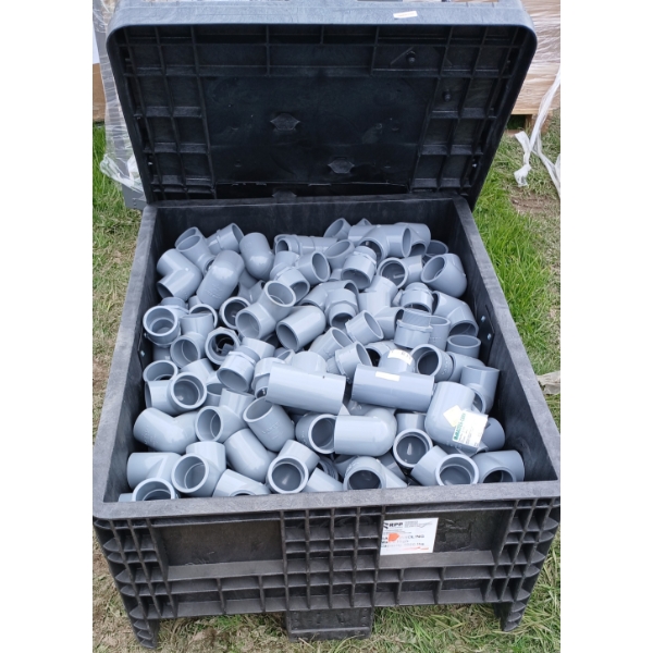 BULK CONTAINER OF CPVC PIPE FITTINGS