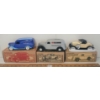 Image 1 : LOT OF 3 - ERTL 1930 FORD ROADSTER, 1936 FORD PANEL VAN & 1938 CHEVY PANEL TRUCK DIECAST MODELS