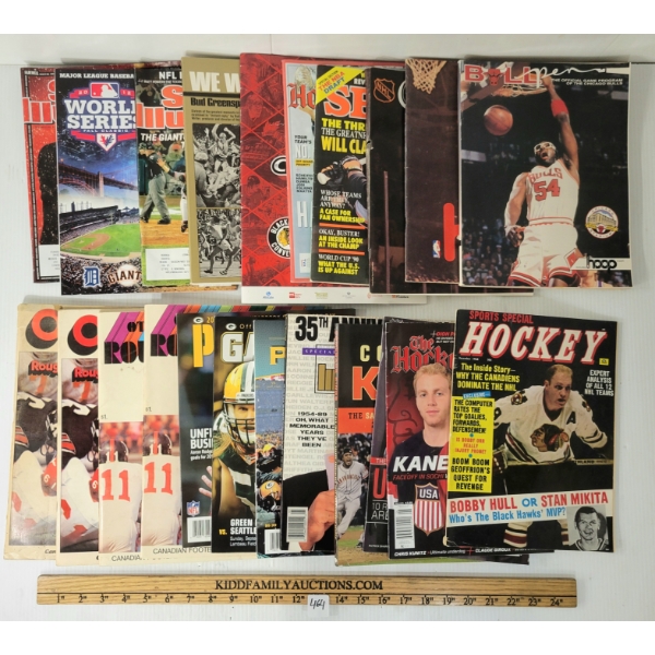 JOB LOT - ASSORTED SPORTS MAGAZINES - HOCKEY, BASKETBALL, BASEBALL, ETC