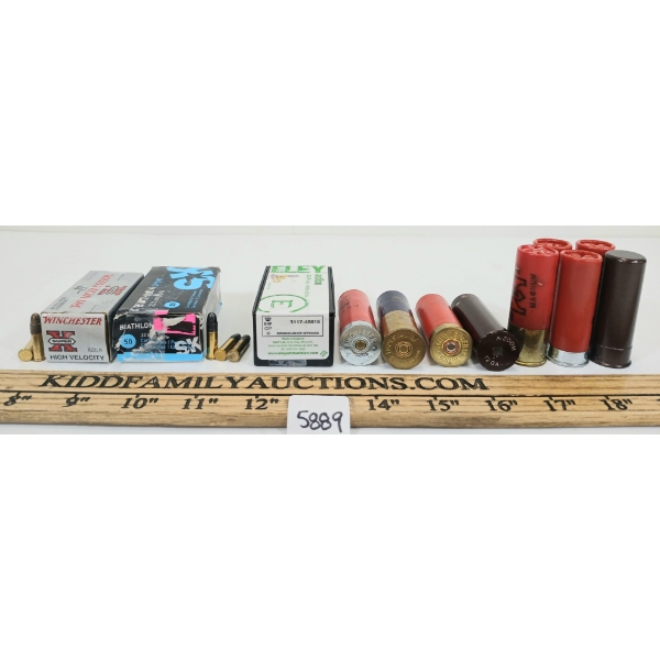 AMMO / SNAP-CAPS: 7X MIXED 12GA & MIXED 150X .22 LR - 2X A-ZOOM 12GA SNAP CAPS