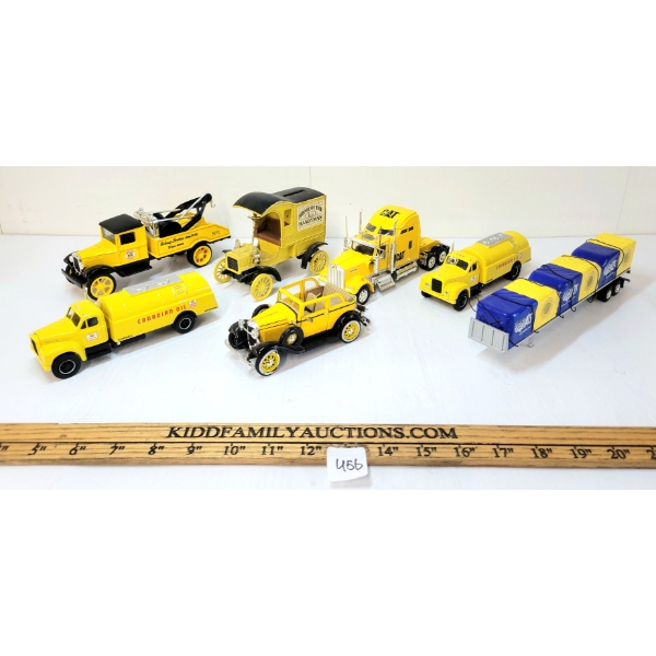 LOT OF 6 - DIECAST / PLASTIC MODEL CARS - CORGI, ERTL, SPEC CAST, ETC - INCL WHITE ROSE