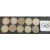 Image 2 : LOT OF 10 - 1941-1969 CDN 10 CENT COINS