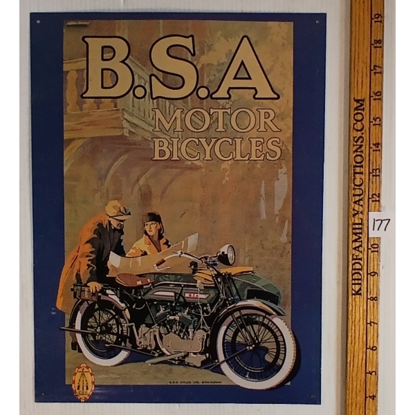B.S.A. MOTORCYCLES - SST SIGN