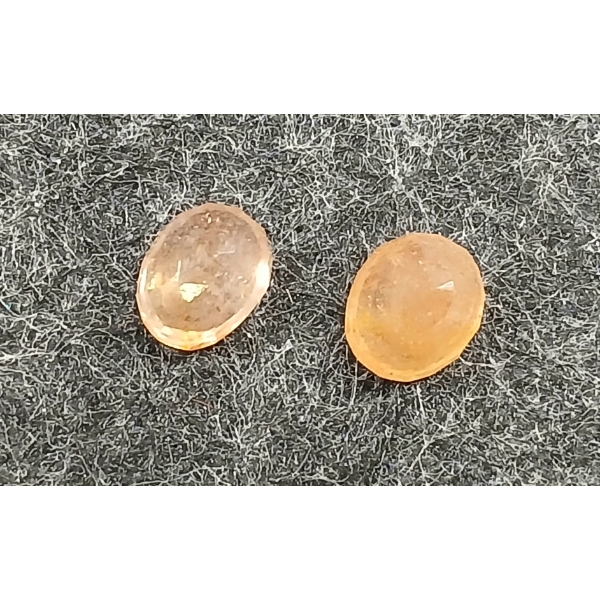 LOT OF 2 - OVAL MIXED CUT LOOSE NATURAL KASHMIR SAPPHIRES ($5,400.00 APPRAISAL)