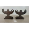 Image 4 : PAIR OF GENIE LAMP BRASS BOOKENDS