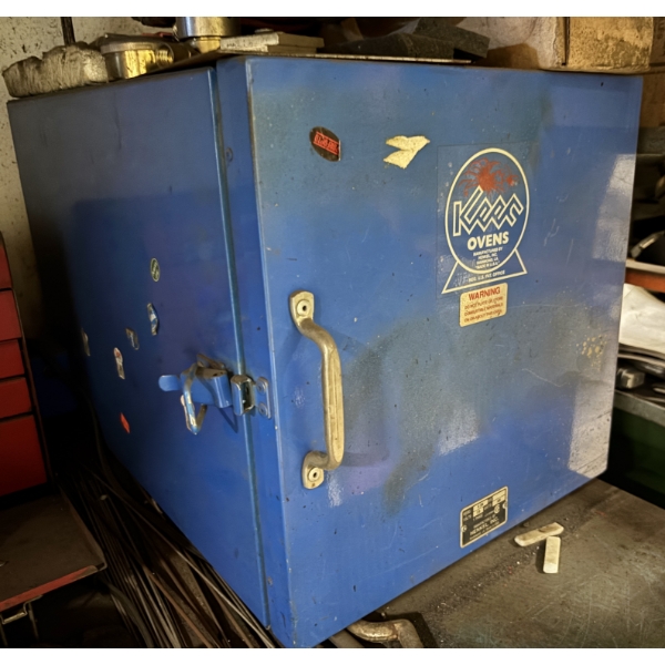 LOT OF 2 - HENKEL MFG WELDING ROD OVENS - 14 X 16 X 23 INCH