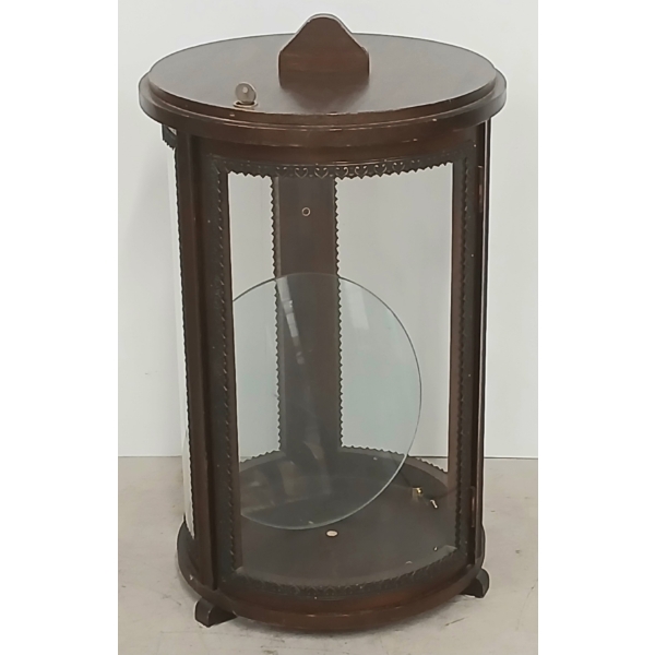 ROTATING CURIO CABINET W/ KEY