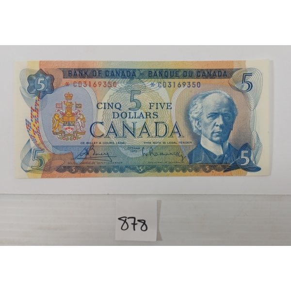 1972 CDN $5 BANKNOTE