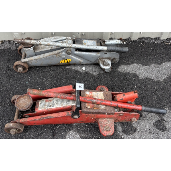 LOT OF 2 - FLOOR JACKS - 1.5 & 2T
