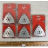 LOT OF 5 - MILWAUKEE SANDING PADS - 3 1/2IN