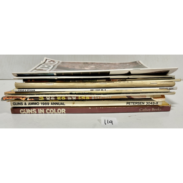 LOT OF 11 - GUN MAGAZINES & COLLECTORS REFERENCE BOOKS