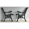 Image 1 : PAIR OF CAST IRON BENCH ENDS