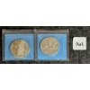 Image 2 : LOT OF 2 - 1958 & 1959 CDN SILVER DOLLARS - BRITISH COLUMBIA & VOYAGEUR - CCCS GRADED
