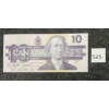 Image 1 : 1989 CDN $10 BANKNOTE