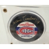 Image 4 : 1978 NHL MONTREAL CANADIENS MARIO TREMBLAY HOCKEY CARD & PUCK W/ PLAQUE - SIGNED