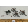 Image 2 : LOT OF 4 - LEAD MOUNTED GUNS & ARTILLERY