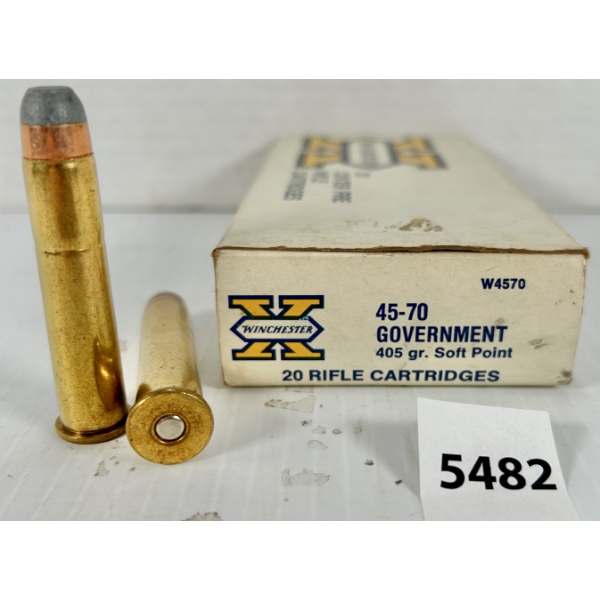 AMMO: 20X WINCHESTER .45-70 GOVT - 405 GR SP