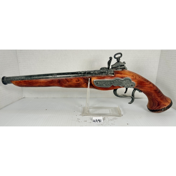 UNKNOWN FLINTLOCK PISTOL REPLICA - NO PAL REQD