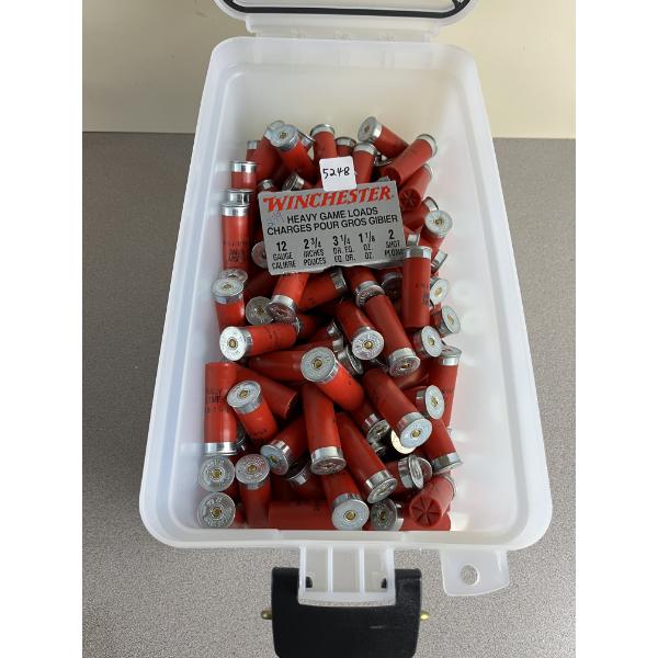 AMMO: APPROX 250X WINCHESTER HEAVY GAMELOADS 12 GA 2-3/4IN 1-1/8 OZ NO2 SHOT
