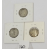 Image 2 : LOT OF 3 - CDN 25 CENT SILVER COINS - INCL 1903, 1905 & 1910