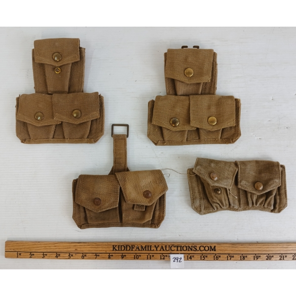 LOT OF 4 - MISC AMMO POUCHES