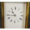 Image 2 : BRASS CARRIAGE CLOCK W/ KEY