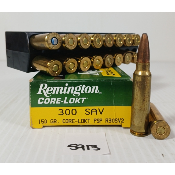 AMMO: 18X MIXED .300 SAV - 150GR - CORE-LOKT PSP
