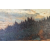 Image 2 : "THE SLEEPING FOREST" BY A.J. - FRAMED OIL ON CANVAS BOARD