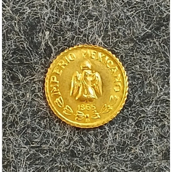 1865 IMPERIO MEXICANO MAXIMILIANO GOLD COIN