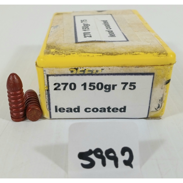 BULLETS: APPROX 75X SPEER .270 - 150GR - LEAD COATED