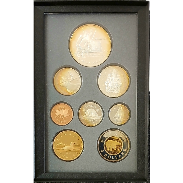 1997 RCM PROOF SET - ANN. OF CANADA/USSR 1972 HOCKEY SERIES