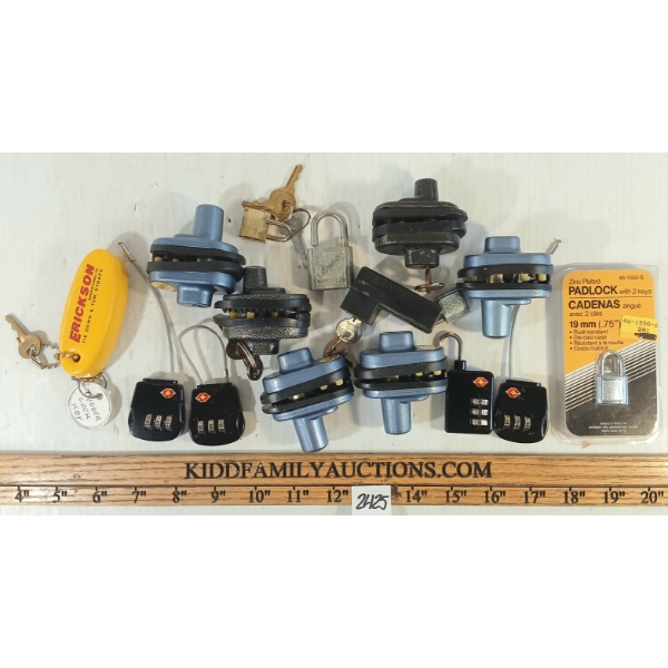 JOB LOT - TRIGGER & PAD LOCKS W/ KEYS