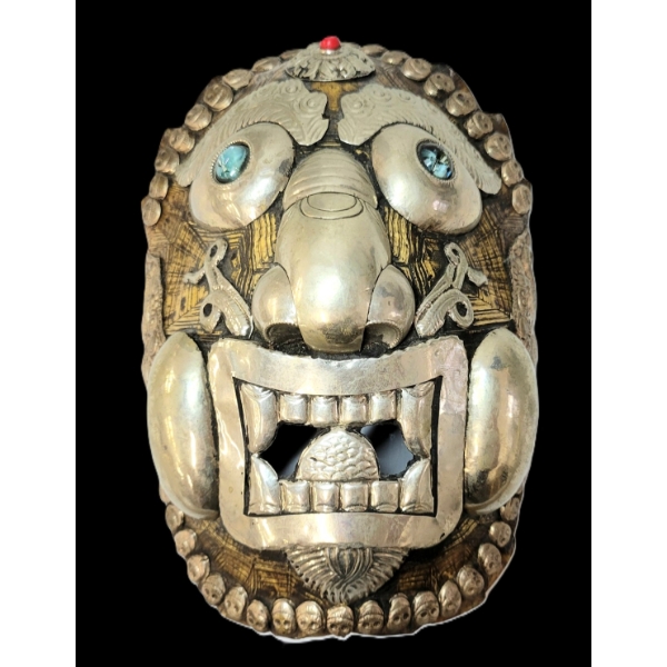 TIBETAN KAPALA RITUAL MASK - TORTOISE SHELL