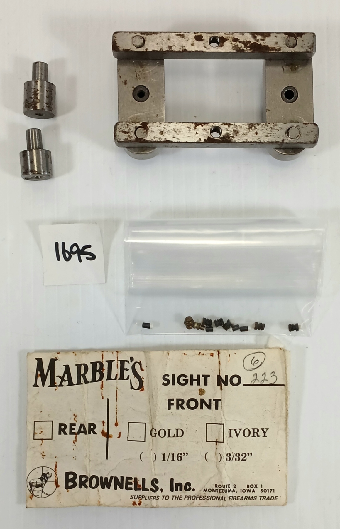 Sharp Rib Drill Shell SHOTGUN RIB DRILL JIG W/ BUSHINGS & MISC BEADS