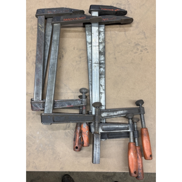 LOT OF 6 SANDVIK CLAMPS 