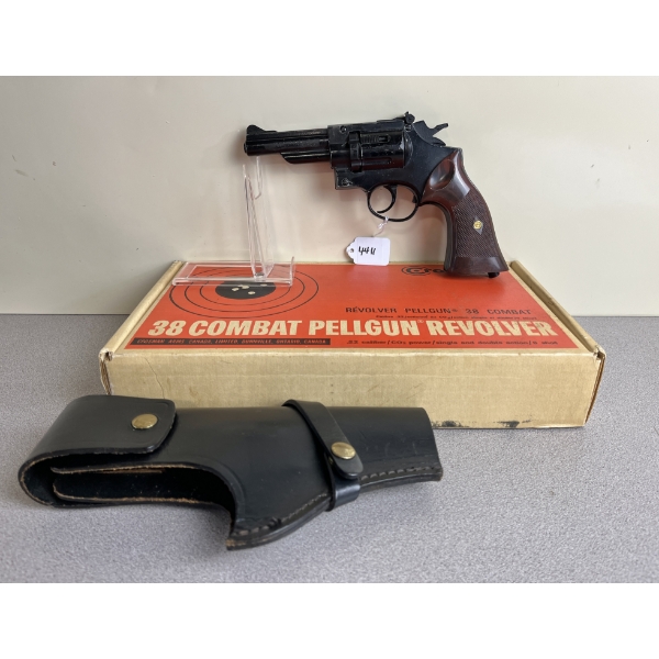 CROSMAN 38 COMBAT PELLGUN REVOLVER IN .22 PELLET NO PAL REQUIRED 