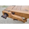 Image 4 : INDUSTRIAL DESIGN ANTIQUE WORKBENCH W/ VISE