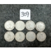 Image 2 : LOT OF 8 - 1943-1965 CDN 25 CENT COINS