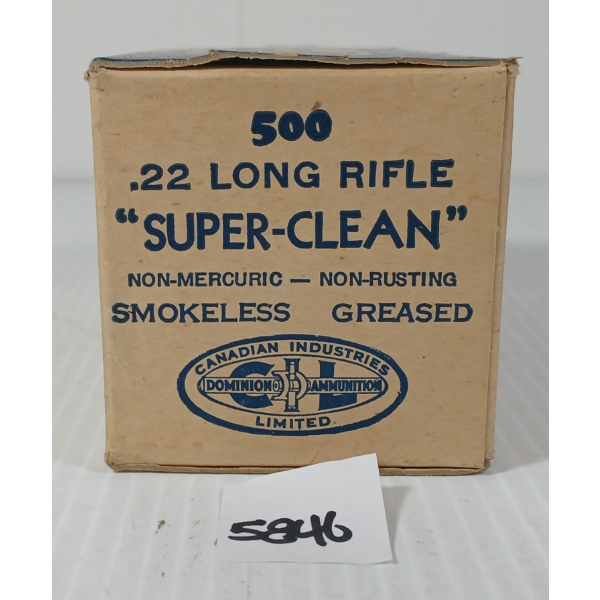 AMMO: 500X DOMINION .22 LR - RF - COLLECTABLE BOX