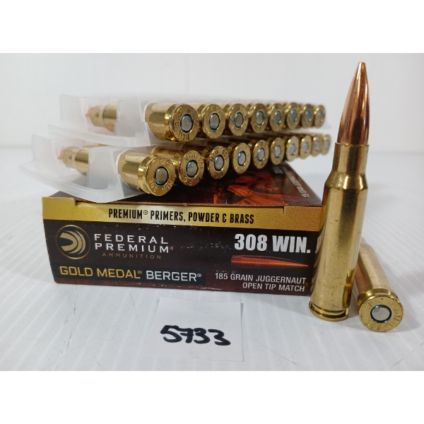 AMMO: 20X FEDERAL .300 WIN MAG - 165GR - TROPHY BONDED TIP