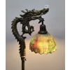 Image 3 : ORNATE BRASS CHINESE DRAGON LAMP 