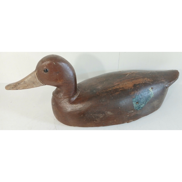 RED HEADED DECOY DUCK - SIGNED W