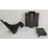Image 2 : LOT OF 3 - CAST IRON CNR LAMP BRACKET, CPR DOOR, & SPRINGER LOCK MECHANISM